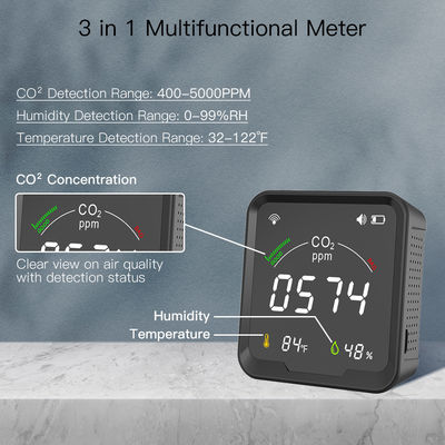 Wifi Smart Co2 Detector 3 In 1 Dengan Layar Oled