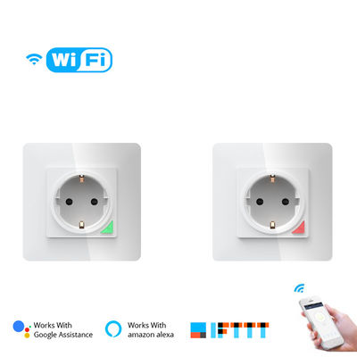 100-240V EU StandardSmart Wifi Socket Plug Mendukung Amazon Alexa Google Home Smart Plug