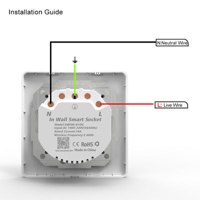 100-240V EU StandardSmart Wifi Socket Plug Mendukung Amazon Alexa Google Home Smart Plug