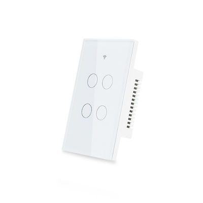 1/2/3/4/6/8 Gang Light Smart Wifi Wall Switch RF433 membutuhkan Kawat Netral Tuya App Control Bekerja dengan Alexa