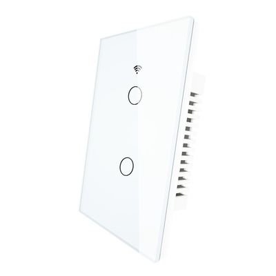 Panel Kaca Sentuh Tipe Umum 1/2/3/4 Gang Wifi Light Switch Rumah Pintar 10A 90-260V