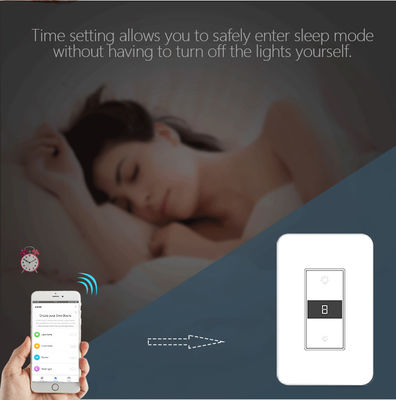 Otomatisasi Rumah Apple HomeKit Wifi Three Way Dimmer Switch 90-110v Remote Control Nirkabel