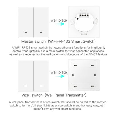 Multi Gang Smart Switch Tuya Wifi Mekanik Switch Multi Fungsi Smart Push Button Switch