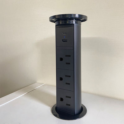 Lifting Listrik SDK Smart Wifi Socket Plug Outlet Pop Up Tersembunyi Dengan Pengisian Nirkabel