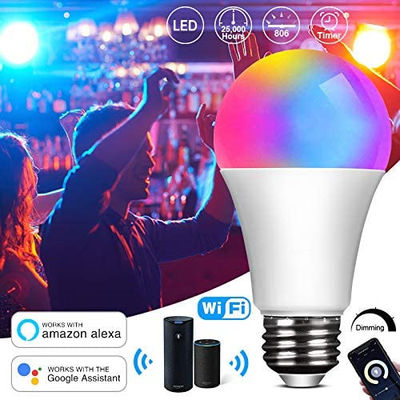 RGB 5w 7w 9w 12w Remote E26 Smart LED Bulb Otomatisasi Rumah Pintar Aplikasi Tuya