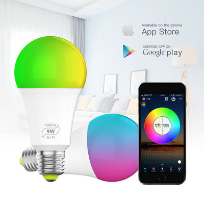 E26 Smart Wifi LED Bulb 5w 10w 15w Remote Control Fungsi Memori RGB Lampu Led Diaktifkan Suara