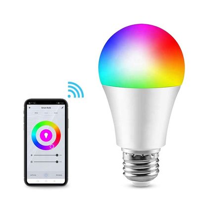 Music Wifi Color Changing Light Bulb 80Ra Stereo Audio Wifi Bulb Dengan Speaker Remote Control