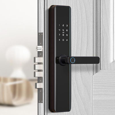 Keamanan Kunci Pintu Sidik Jari Cerdas Cerdas Dengan APP Unlock Keyless Entry Keypad
