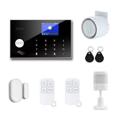 4G/3G GSM Alarm Smart Home Security Kit Dengan Layar LED Sensor Pintu SMS/Panggilan Auto Dial