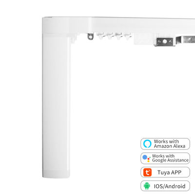 Kontrol WiFi Pembuka tirai rumah pintar Track Tirai Otomatis Bekerja dengan Amazon Alexa Google Home