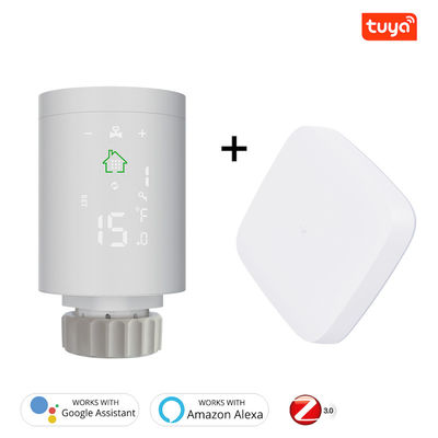 Tuya ZigBee3.0 WiFi Smart TRV Pengontrol Suhu Pemanas Termostat yang Dapat Diprogram