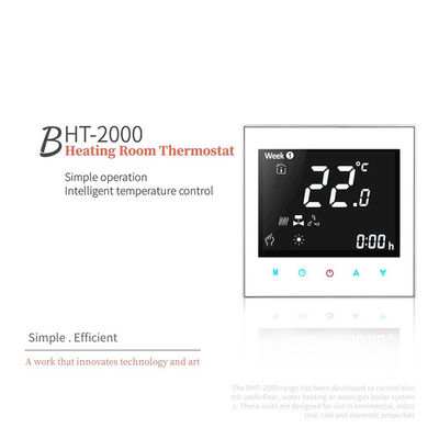Aplikasi Tuya Kontrol Suara Smart Wireless Thermostat Timer 3A Pemanas Lantai Wifi Mampu Thermostat