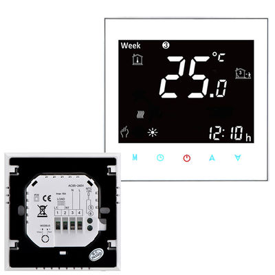 Aplikasi Tuya Kontrol Suara Smart Wireless Thermostat Timer 3A Pemanas Lantai Wifi Mampu Thermostat