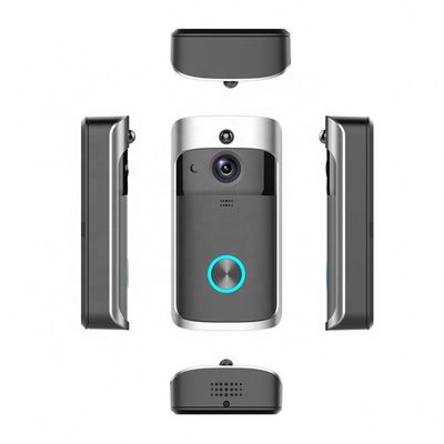 Smart Wireless Wifi Video Bel 1080P Dengan Lonceng Untuk Detektor Gerak Pintu Depan Audio 2 Arah