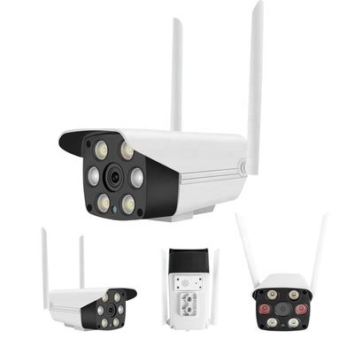 Kamera CCTV Nirkabel Keamanan Ip Luar Ruangan Dengan Penglihatan Malam 30M 128GB 1080P