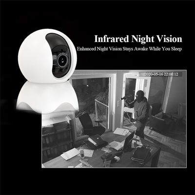 Kamera Keamanan Nirkabel Dalam Ruangan Tuya 1080P Home WiFi IP Camera Untuk Monitor Bayi Hewan Peliharaan