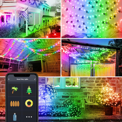 Outdoor Ip44 Waterproof Amazon Alexa Smart Light Bulbs Remote Control String Dekoratif